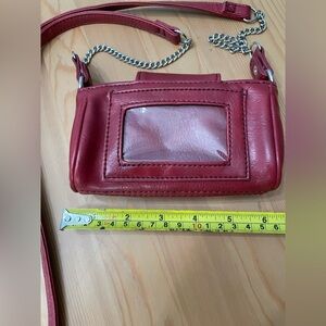 Women's Small Crossbody Sling
Bag Phone Holder Card ID Case Red
Purse Wallet